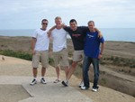 Basti, Yorck, Stephan und Tobi bei der Fahrt nach San Diego