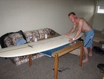 Surfer bei der Arbeit