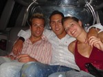 chillen auf dem Weg zur Afterclubparty...